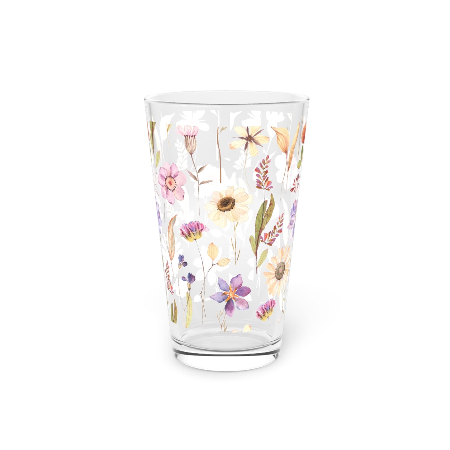 Pretty Flower Day Pint Glass, 16oz