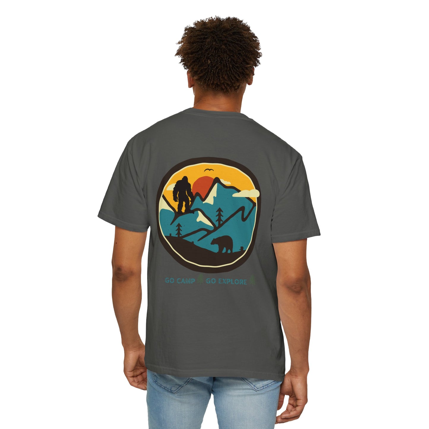 Bigfoot In the Mountains Unisex T-shirt