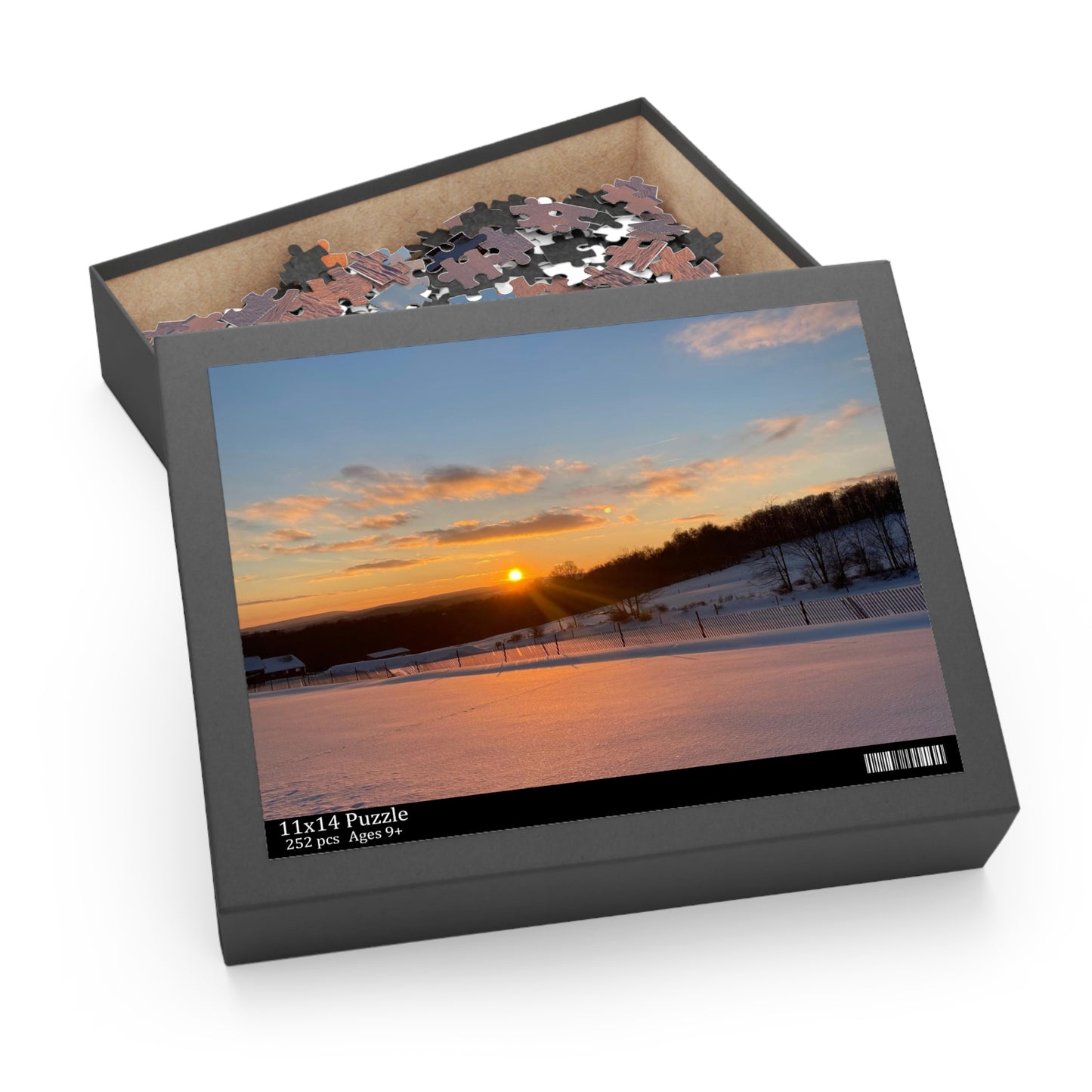 Snow Sunset Puzzle (120, 252, 500-Piece)