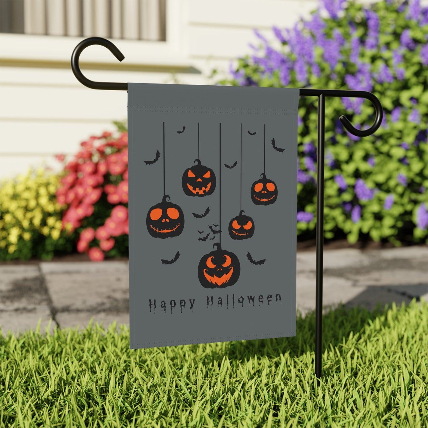 Happy Halloween Spooky Pumpkins - Garden & House Banner