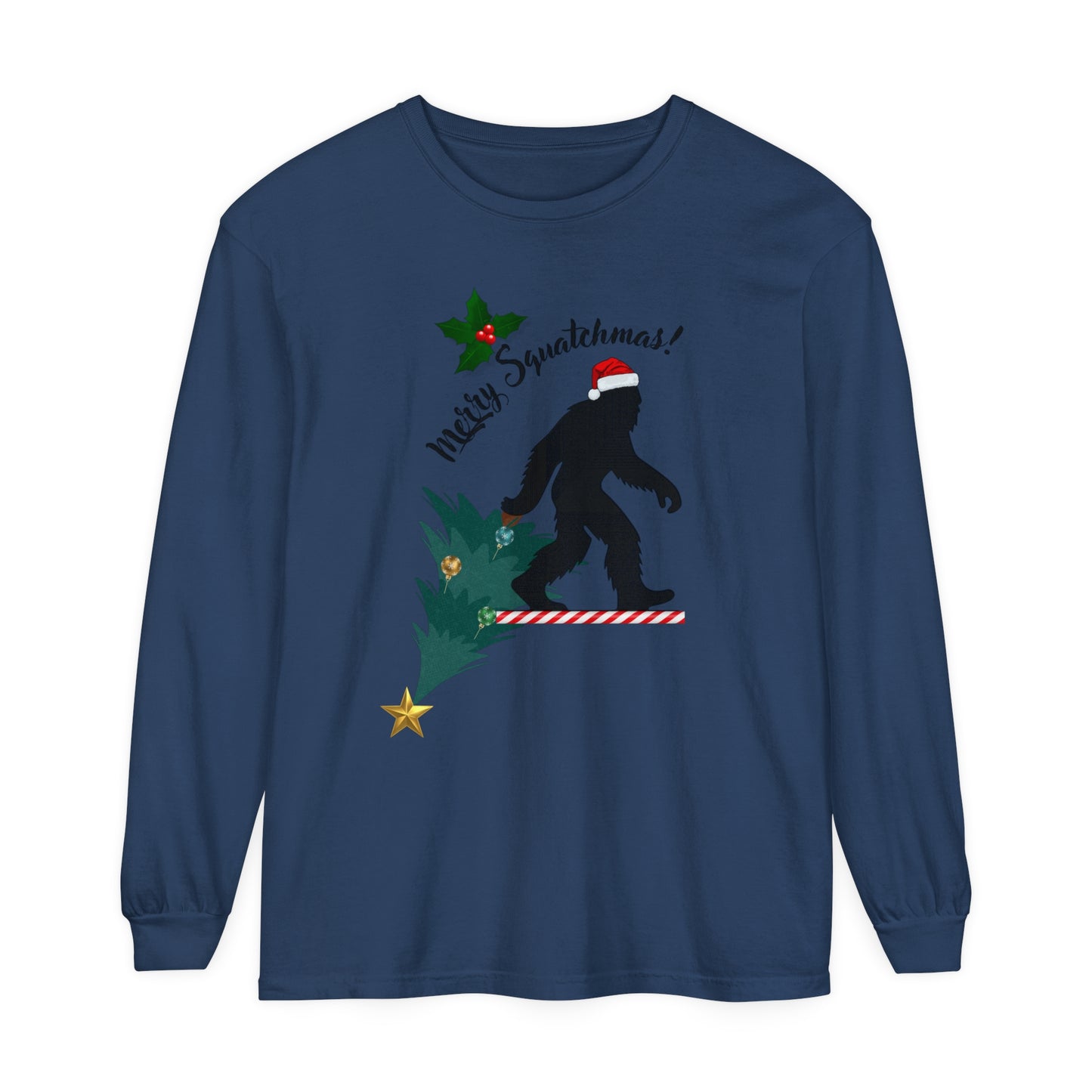 Merry Squatchmas Long Sleeve T-Shirt