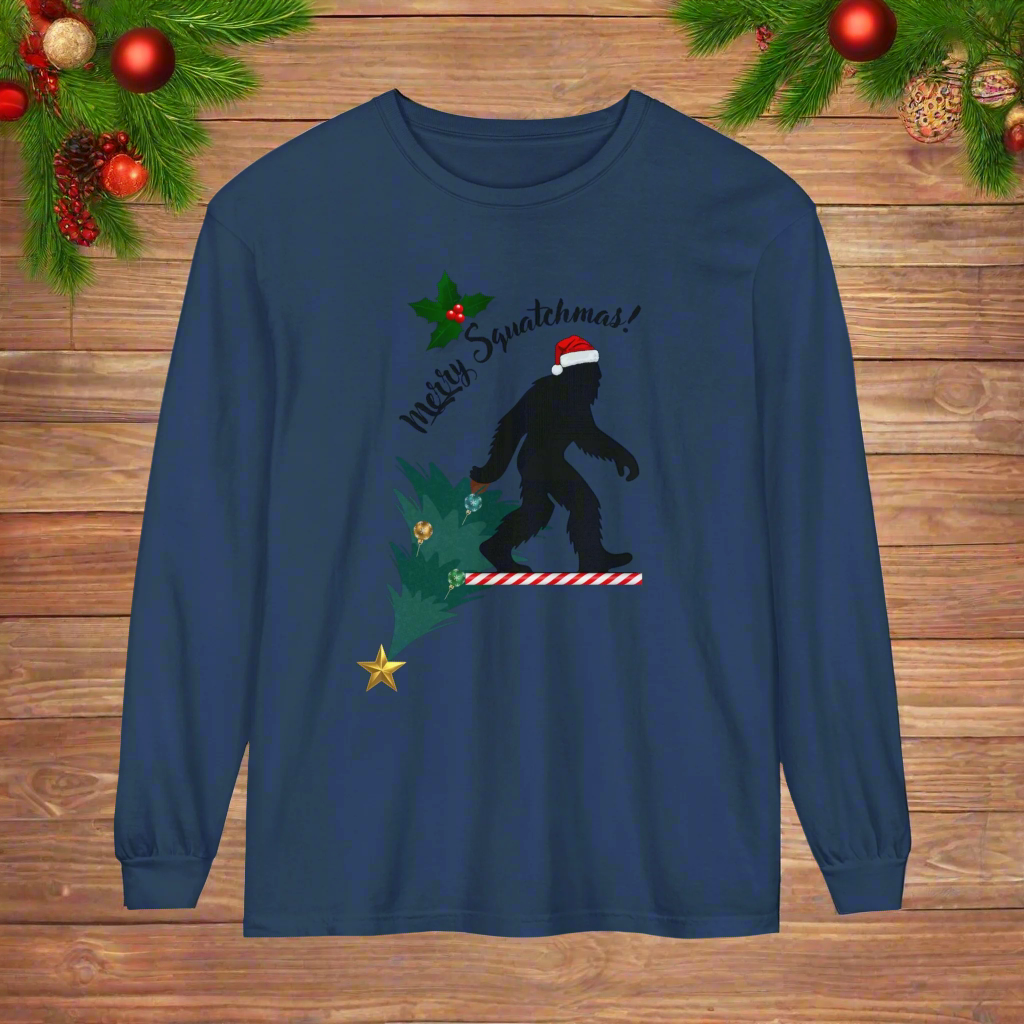 Merry Squatchmas Long Sleeve T-Shirt