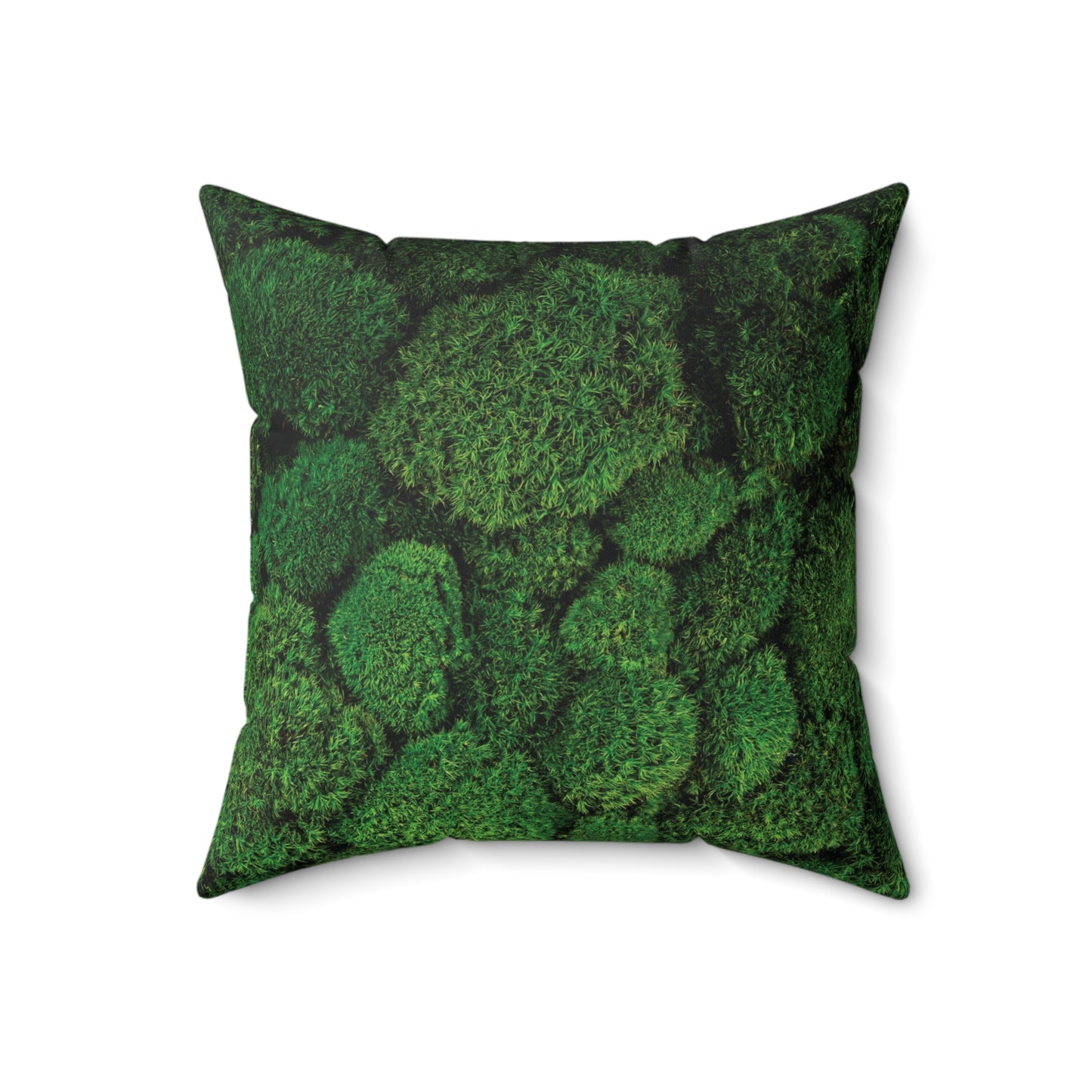 Mossy Green - Spun Polyester Square Pillow