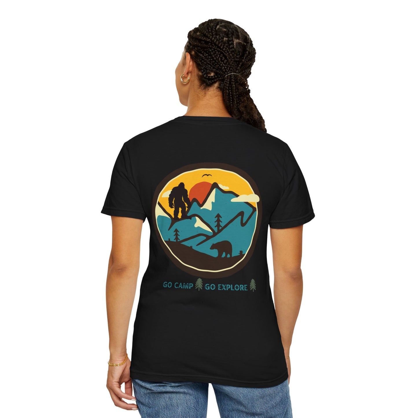 Bigfoot In the Mountains Unisex T-shirt