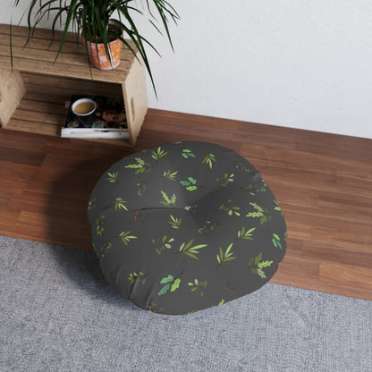 Green Leaves Floor Pillow