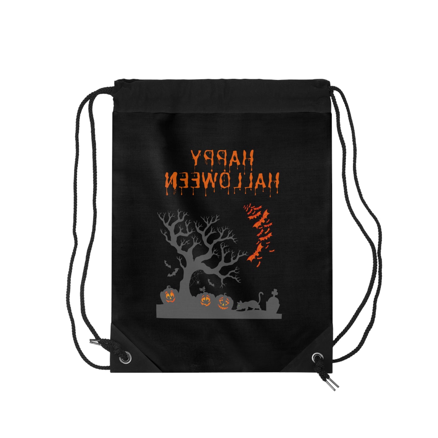 Happy Halloween Spooky Tree - Drawstring Bag