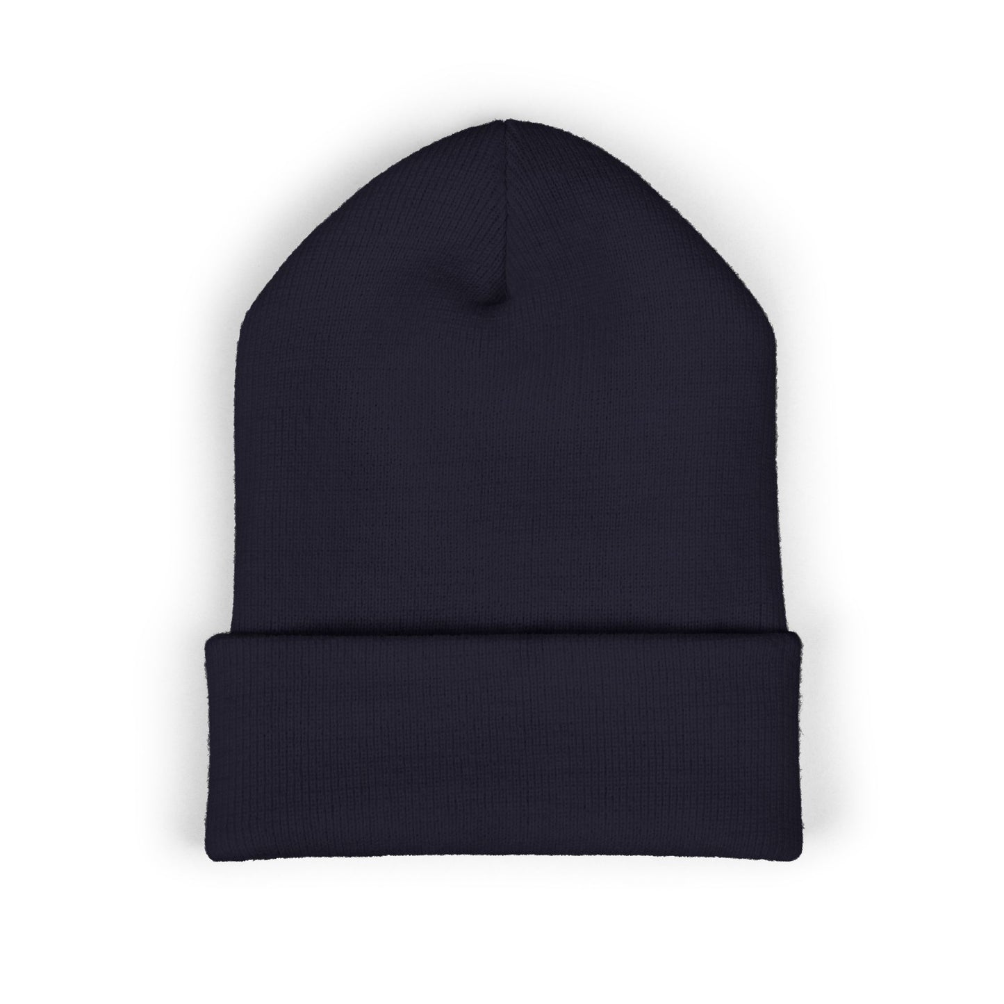 Bigfoot Mountain Embroidered Sunset Beanie — Classic Cuffed Knit Hat