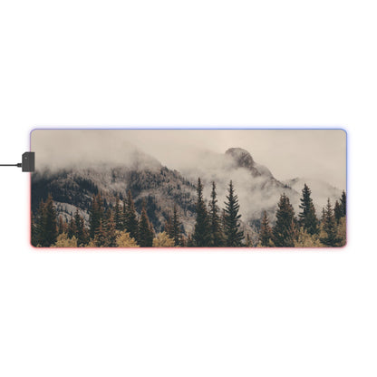 Gaming Mouse Pad - Fog Mountain LED Design