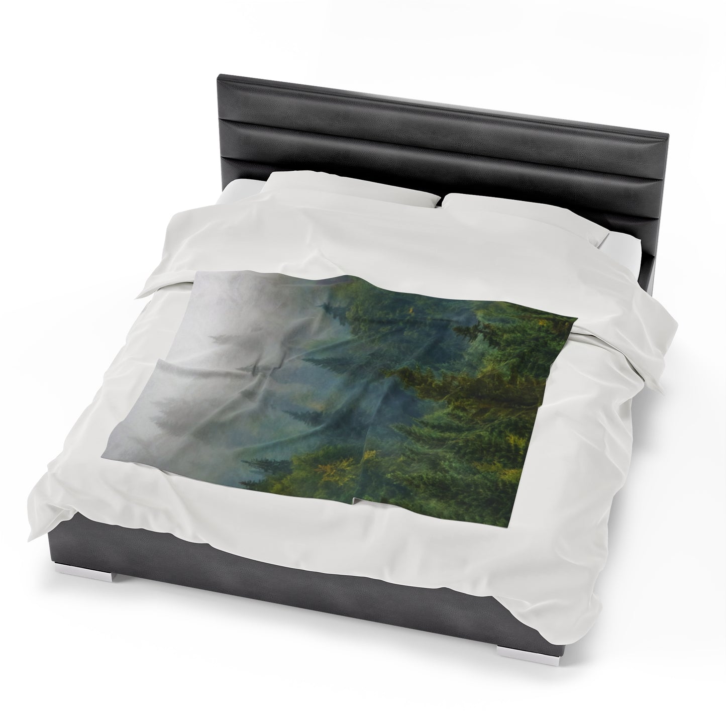 Fog Mountain Velveteen Plush Blanket