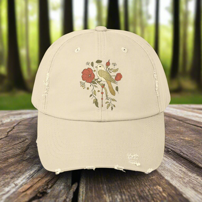 Hey Bird - Distressed Cap