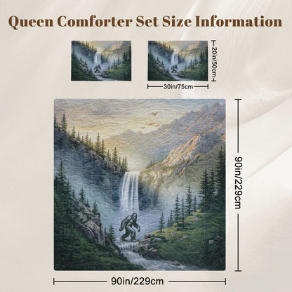 Bigfoot Waterfall Queen Comforter - 3 PCS Set
