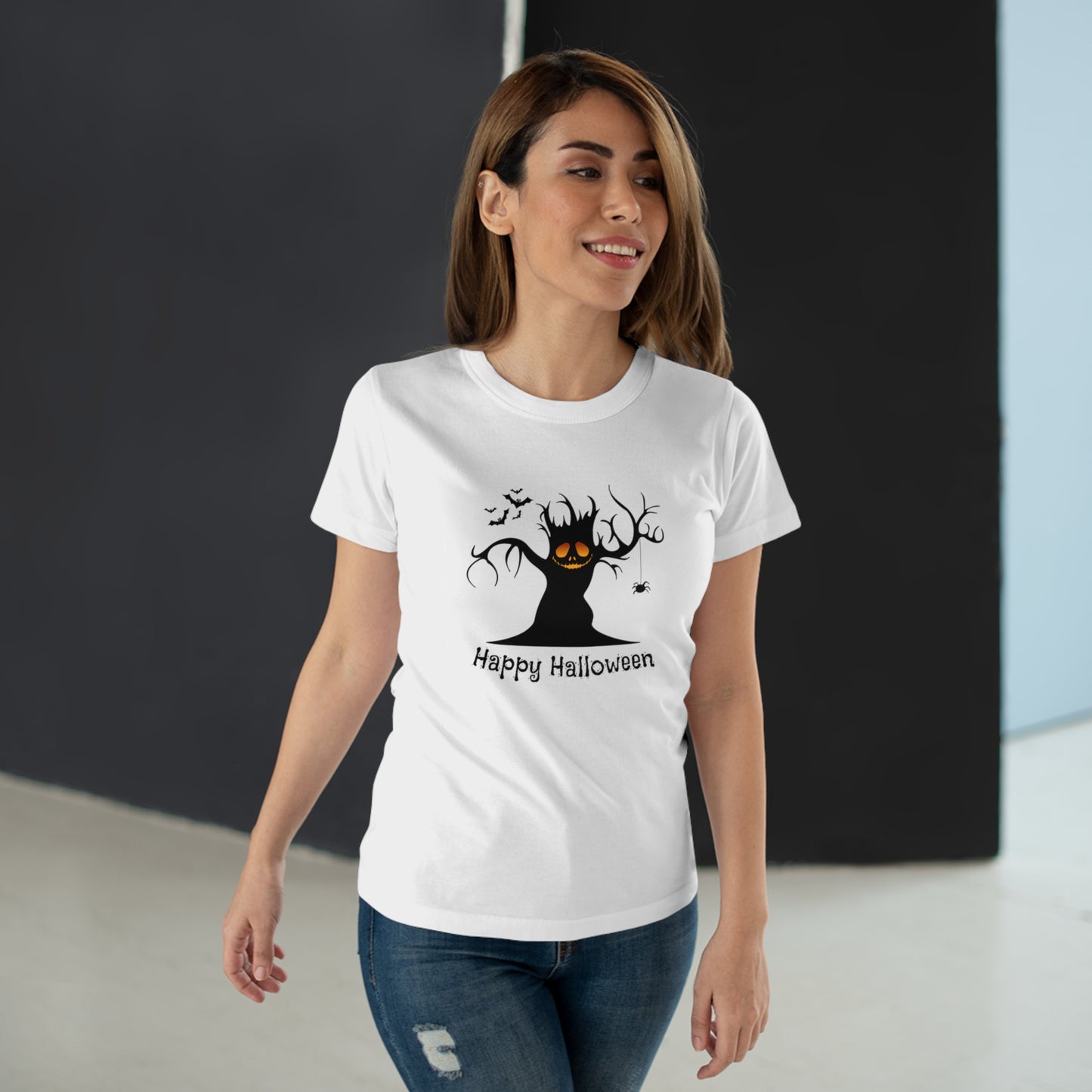 Happy Halloween Spooky Tree  - Women’s Tee