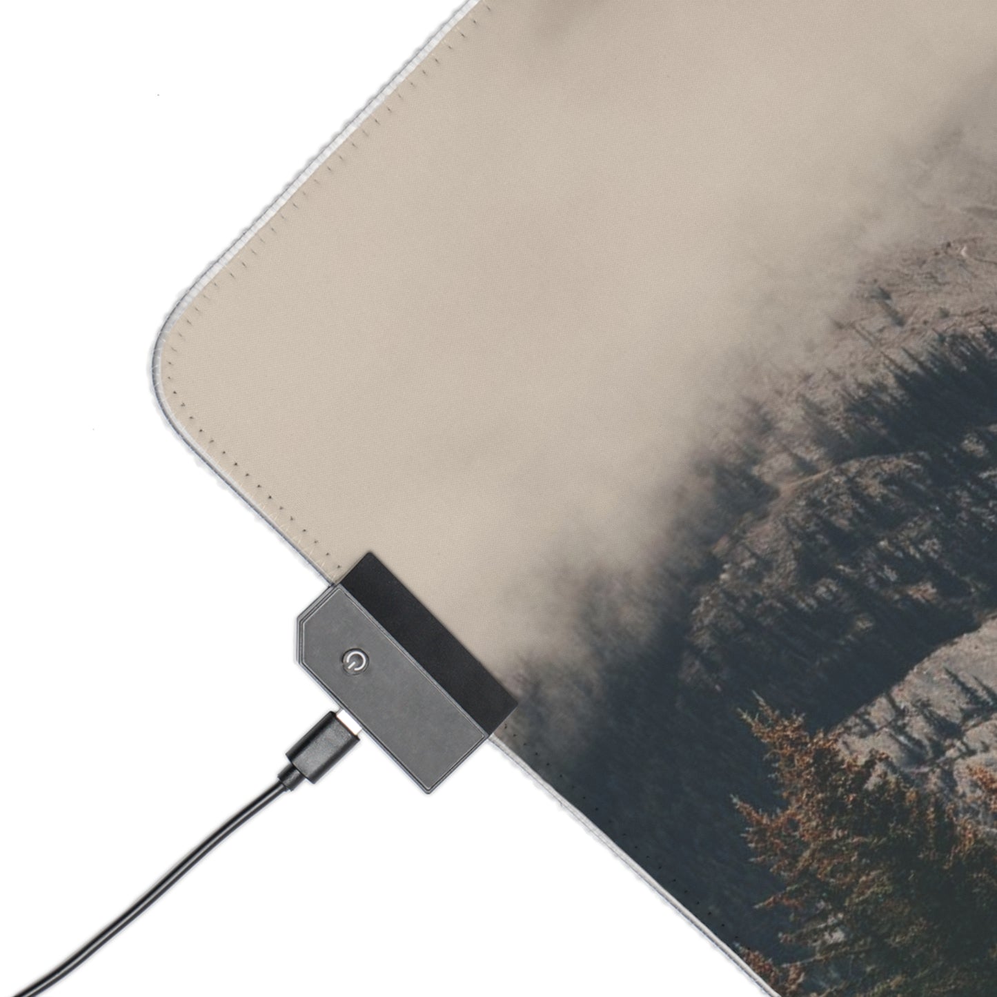 Gaming Mouse Pad - Fog Mountain LED Design