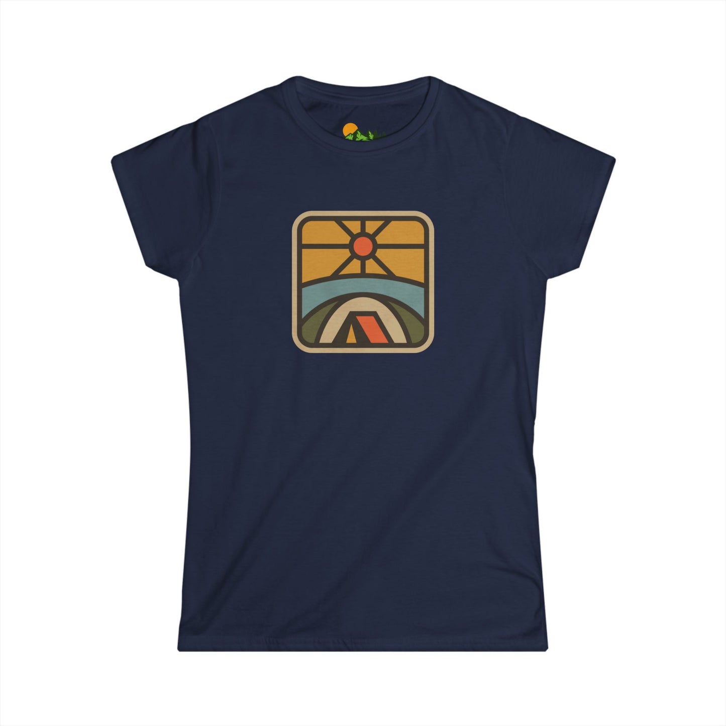 Retro Sunrise Camping Women's Tee