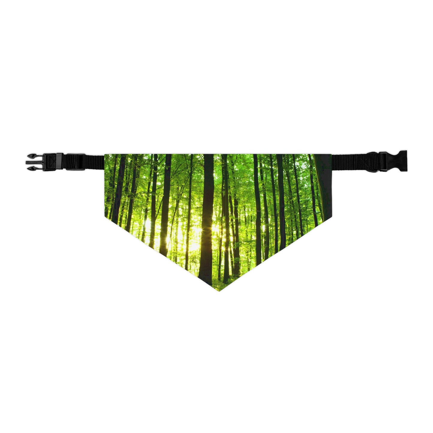 Pet Bandana Collar - Green Forest Design