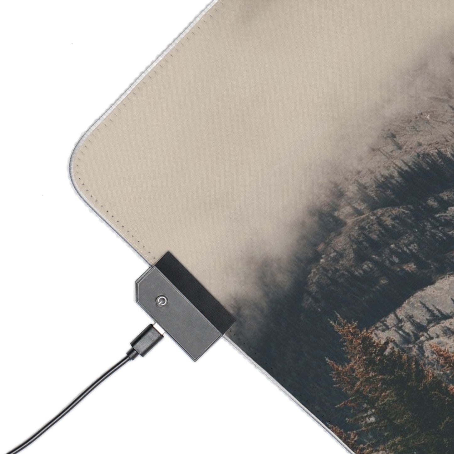 Gaming Mouse Pad - Fog Mountain LED Design
