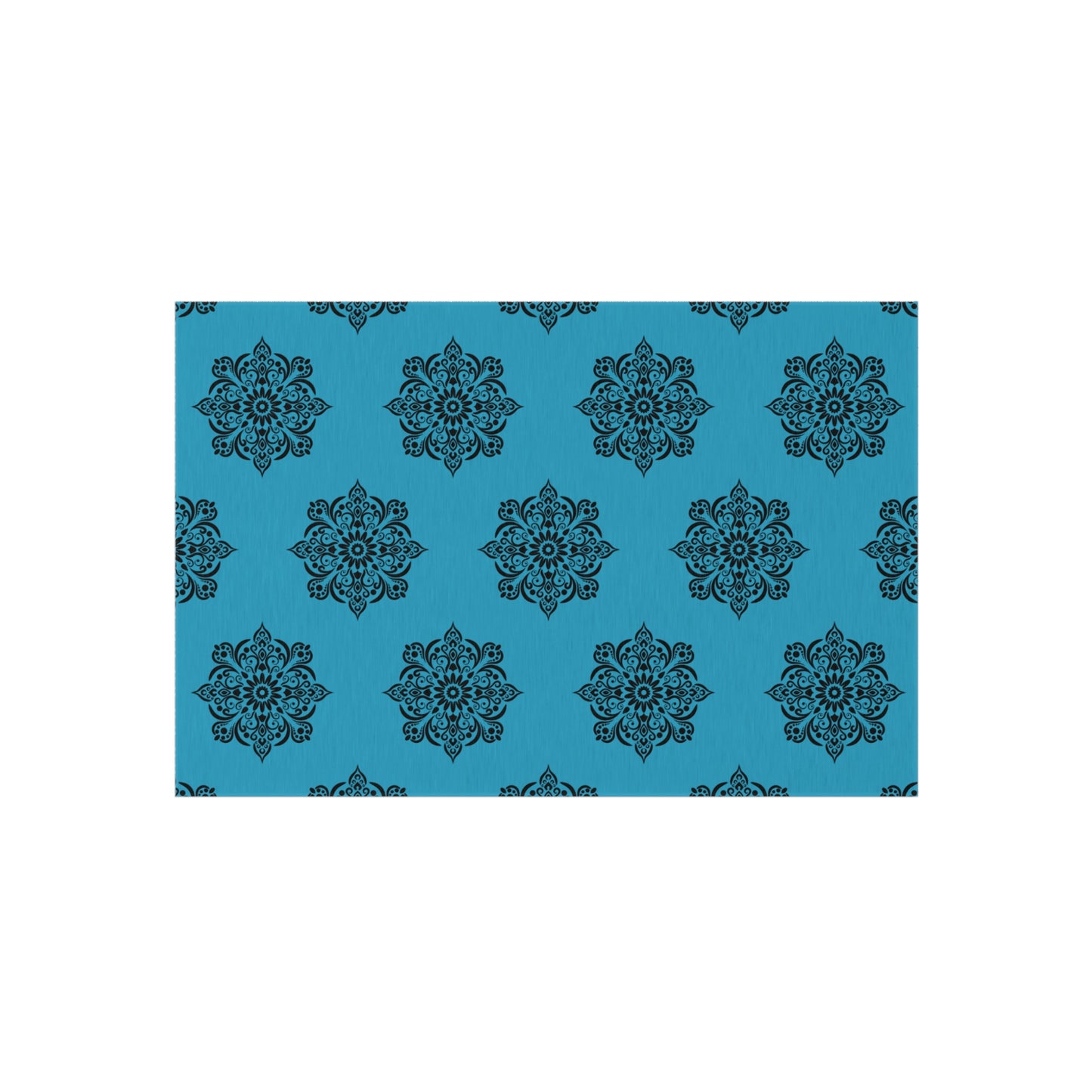 Medallion Blue Outdoor Rug