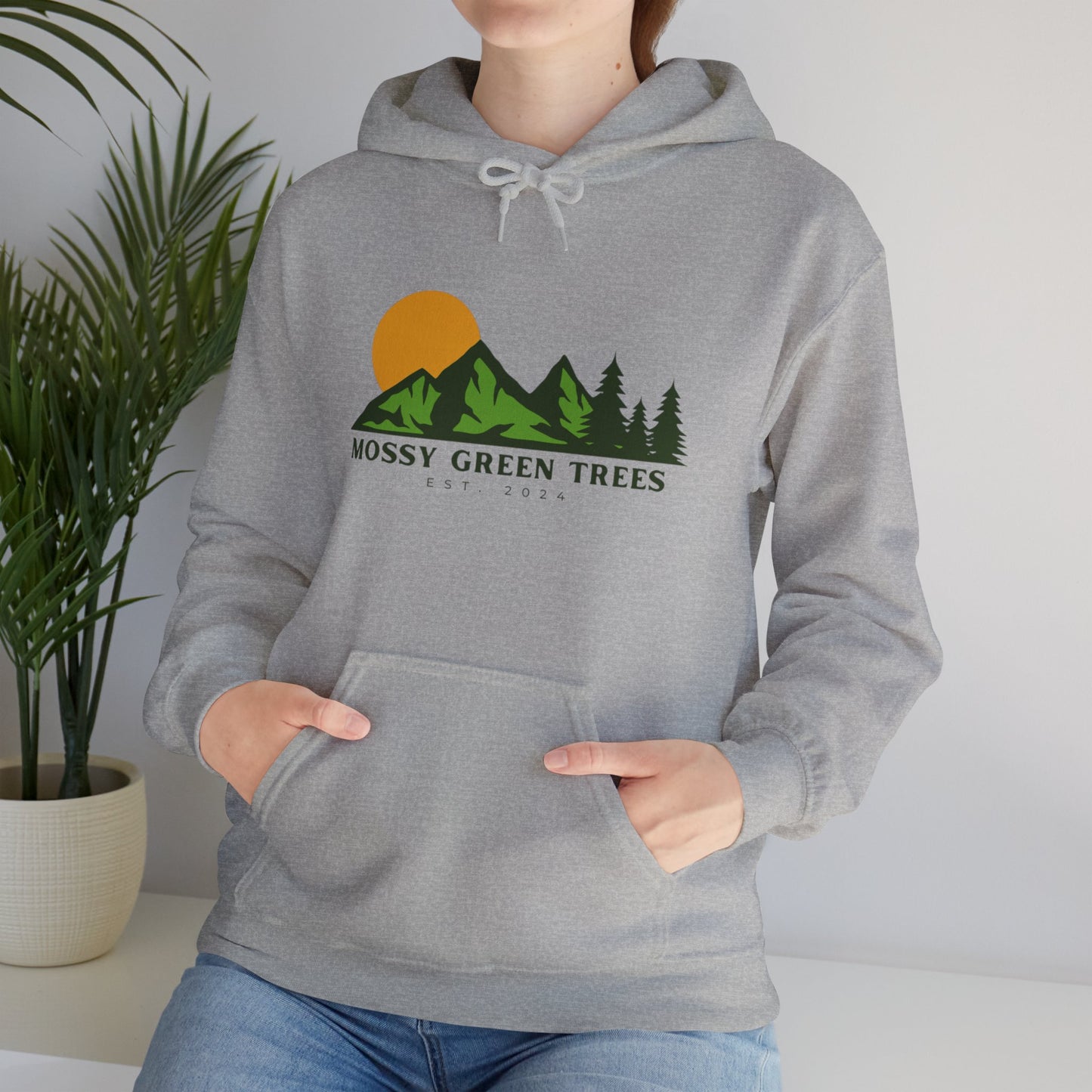 Mossy Green Trees - Unisex Hooded Sweatshirt