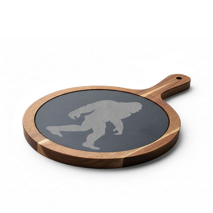 Bigfoot Charcuterie Board — Engraved Sasquatch Serving Platter