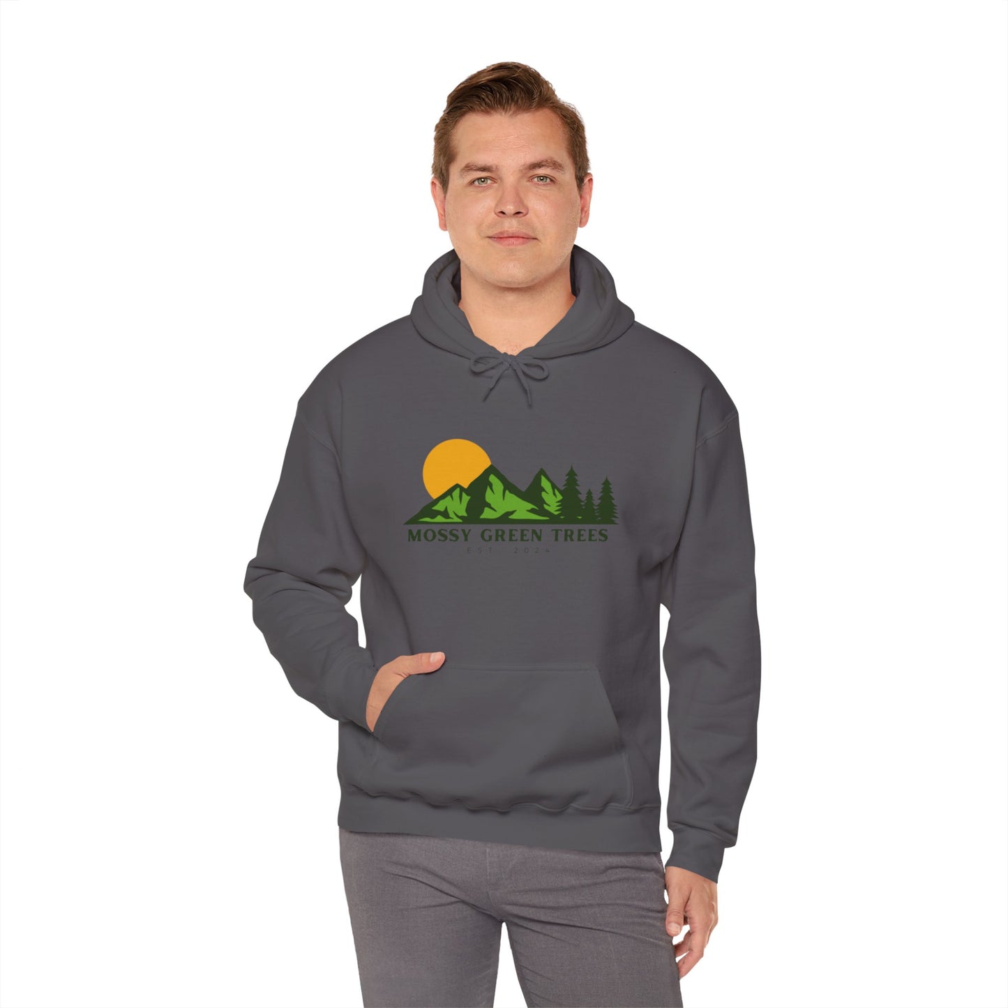 Mossy Green Trees - Unisex Hooded Sweatshirt