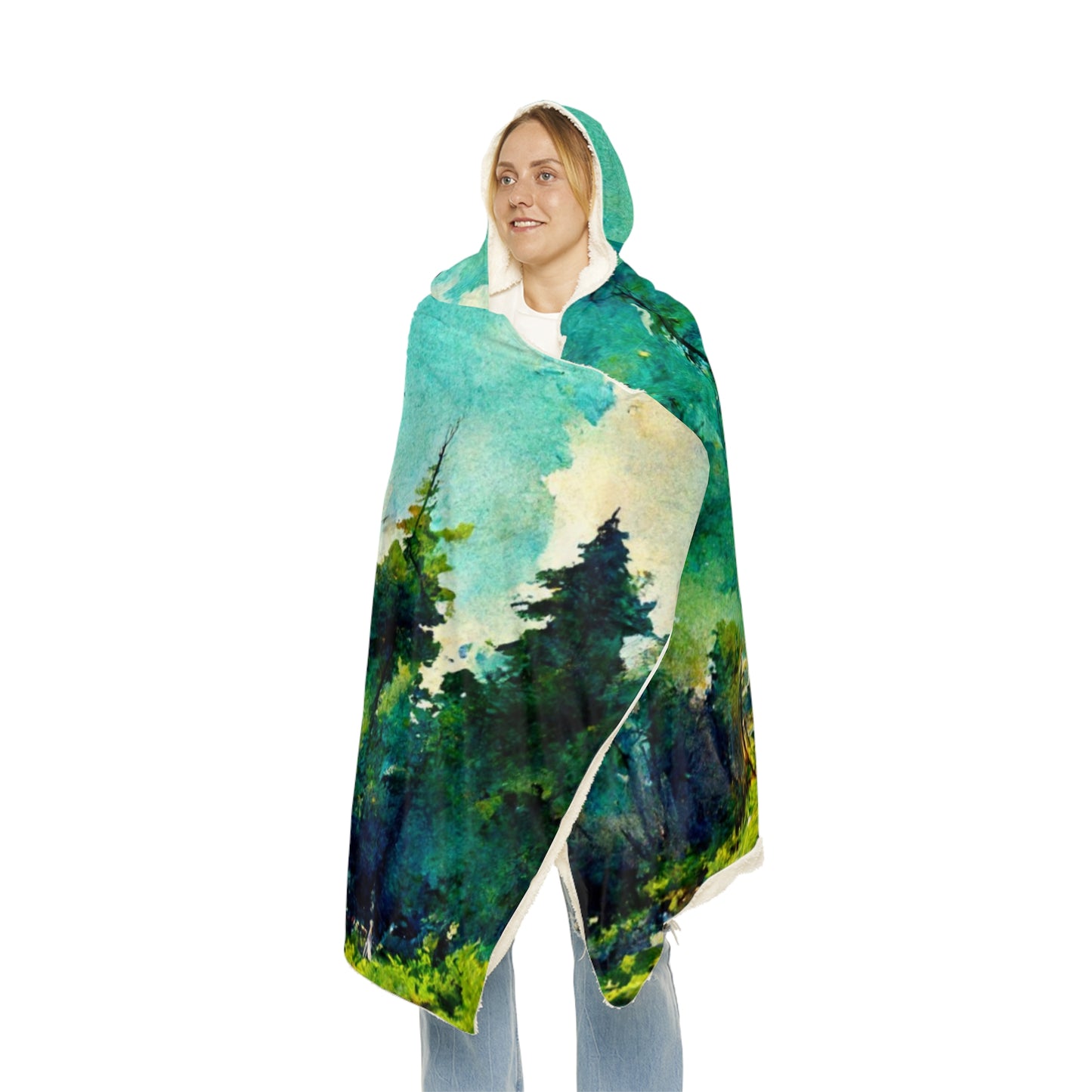 Watercolor Mountain - Snuggle Blanket