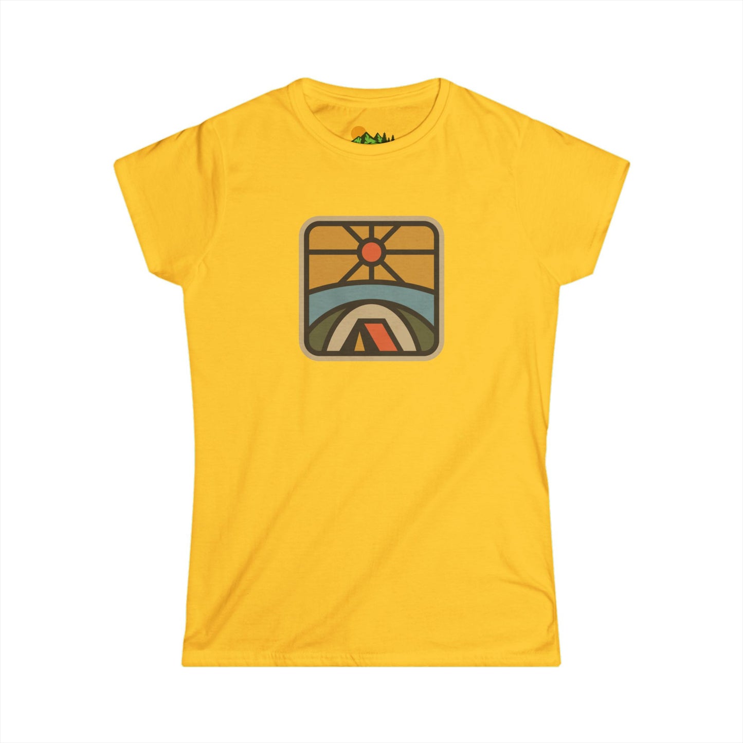 Retro Sunrise Camping Women's Tee