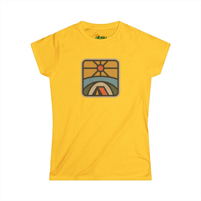 Retro Sunrise Camping Women's Tee