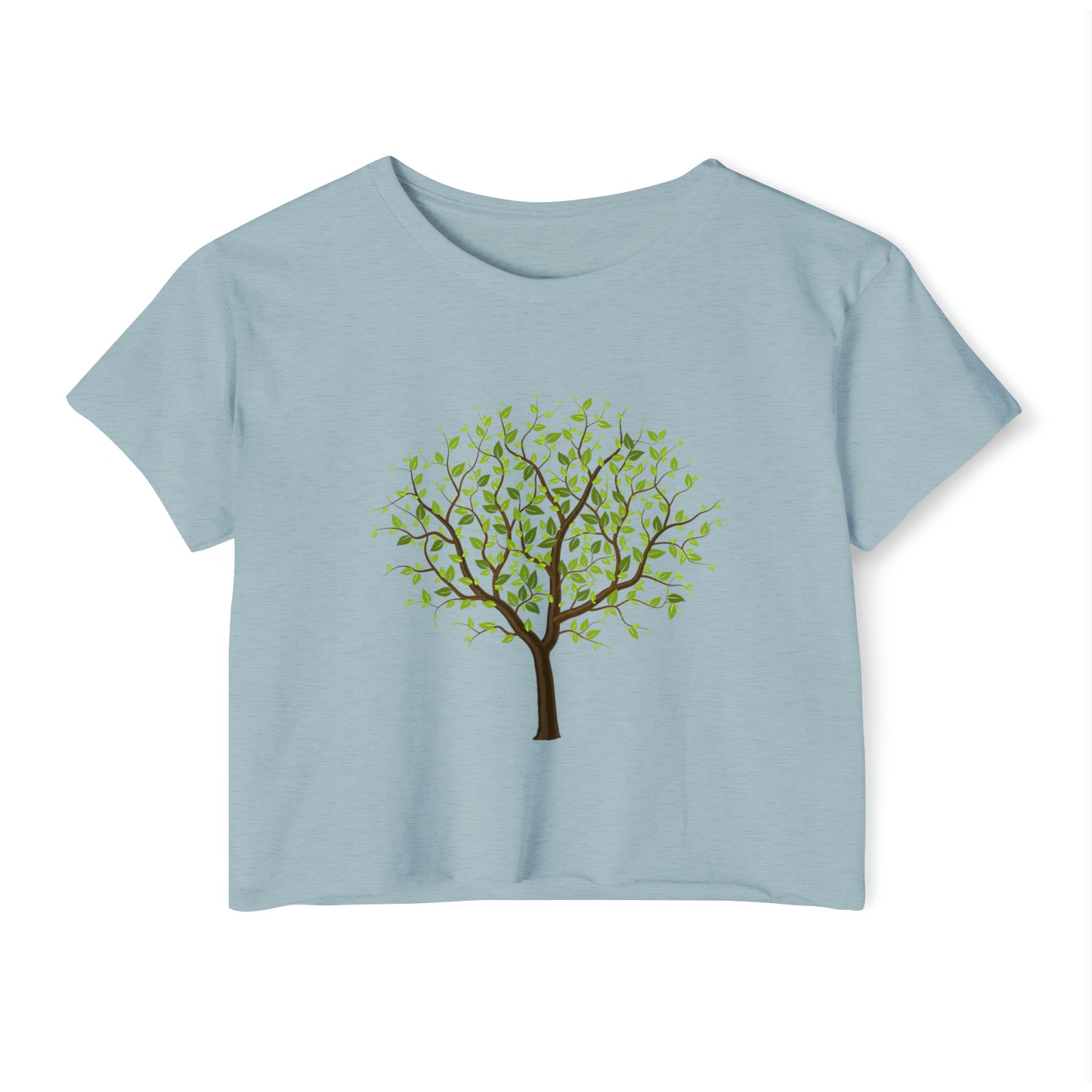 Leafy Green Tree Women's Festival Crop Top