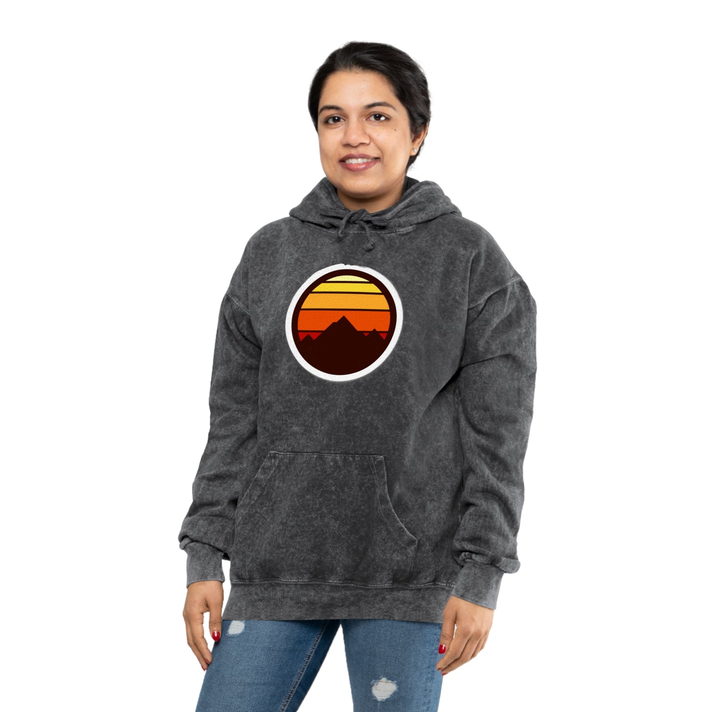 Sunset Unisex Mineral Wash Hoodie