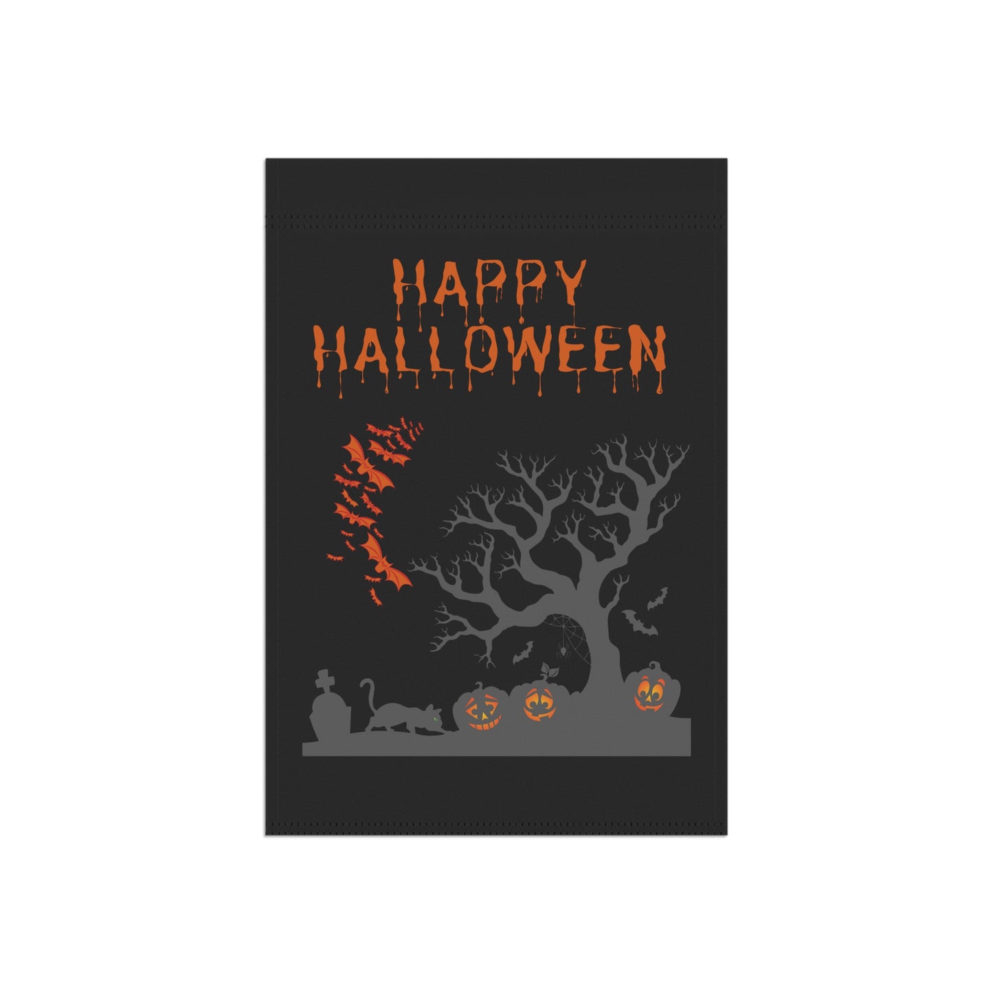 Happy Halloween Spooky Pumpkin - Garden & House Banner