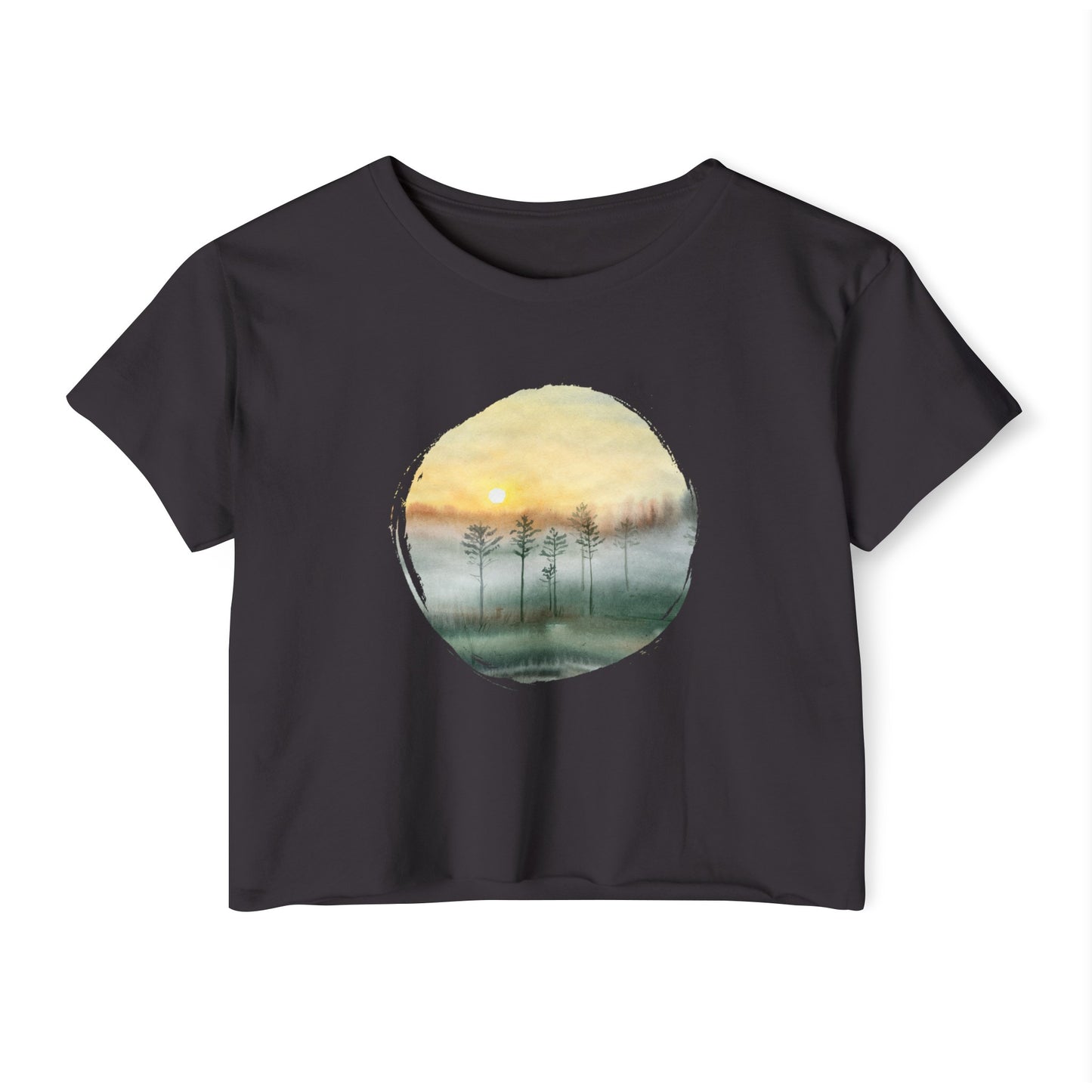 Cloudy Trees Women’s Crop Top