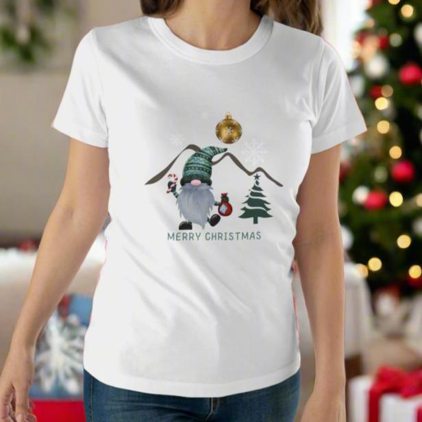 Merry Christmas Time Gnome Women's T-shirt