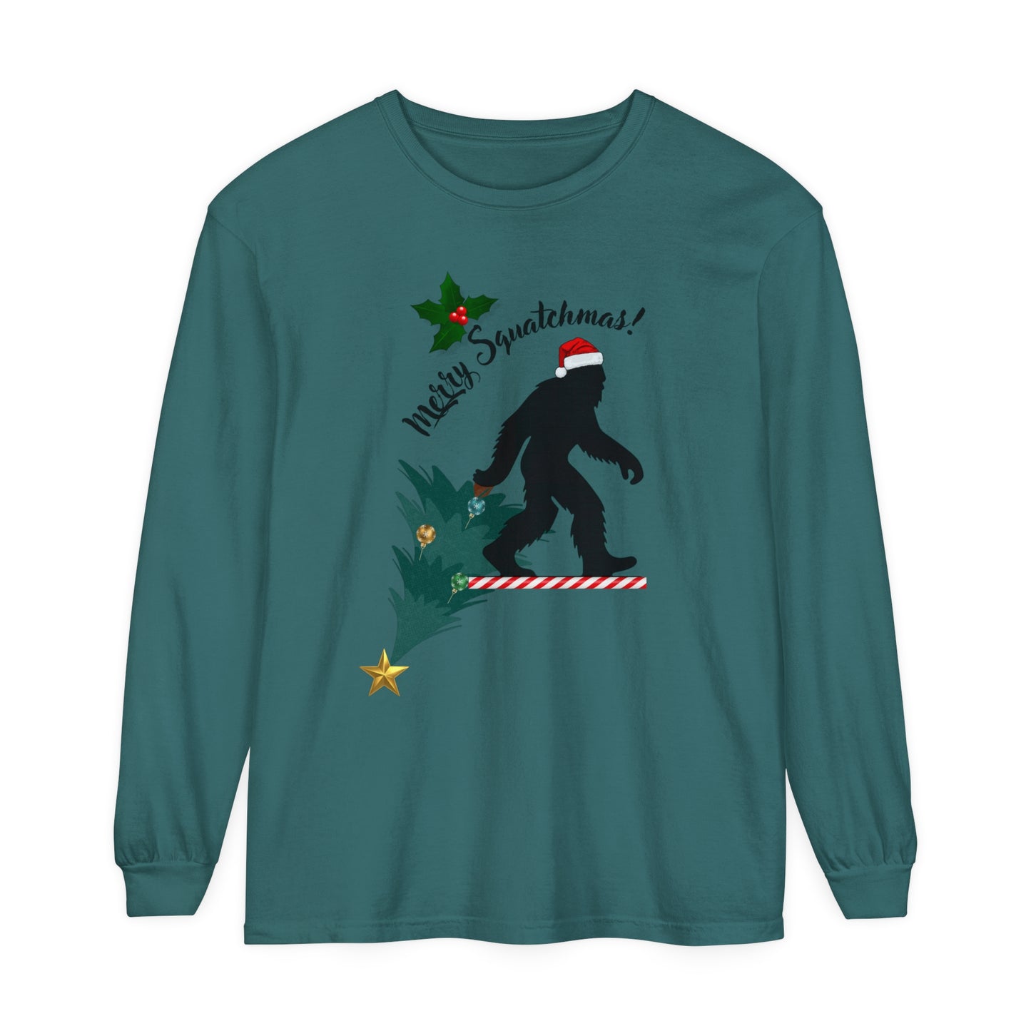 Merry Squatchmas Long Sleeve T-Shirt