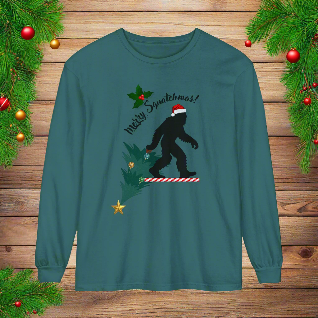 Merry Squatchmas Long Sleeve T-Shirt