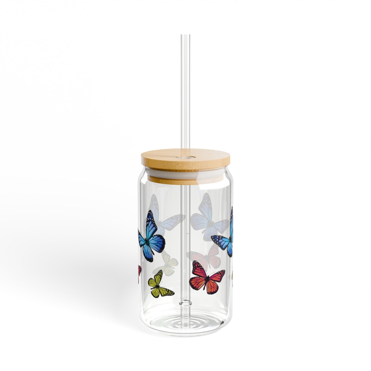 Butterfly Sipper Glass, 16oz