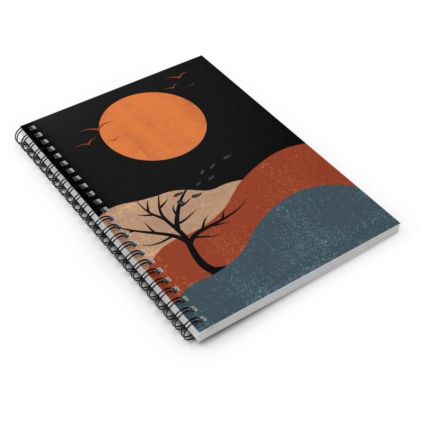 Orange Sunset Spiral Notebook - Ruled Line