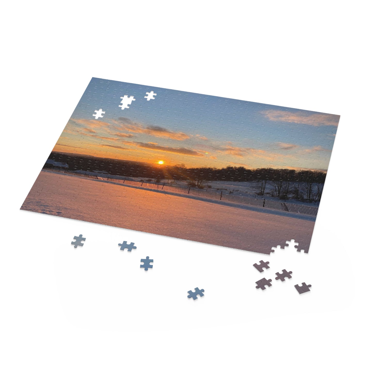 Snow Sunset Puzzle (120, 252, 500-Piece)