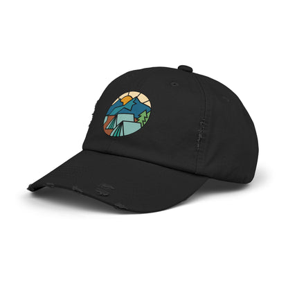 Let's Camp - Distressed Cap