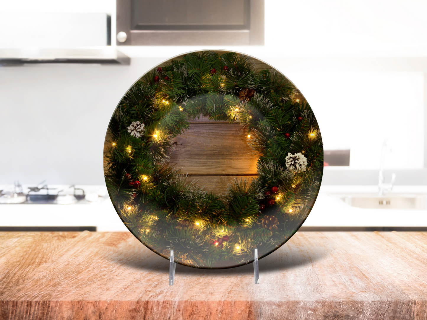 Rustic Wreath Plate