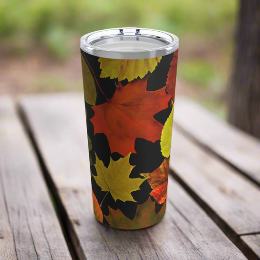 Colorful Fall Leaves Tumbler 20oz