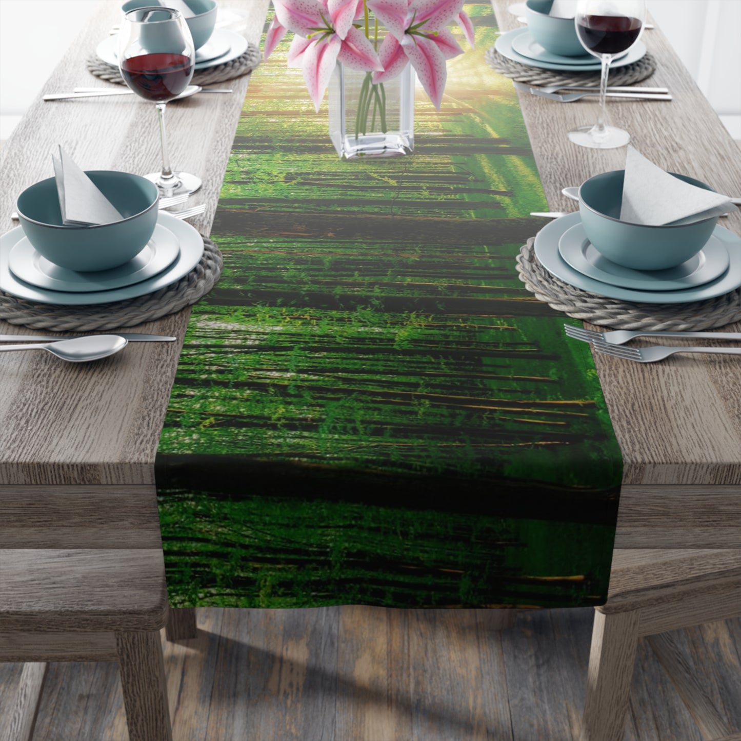 Sunshine Forest Table Runner