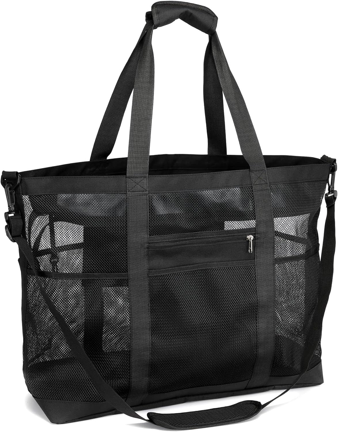 Mesh Beach Bag Family - Large Tote Bag for Cruise Pool Toys Beach Vacation Essentials
