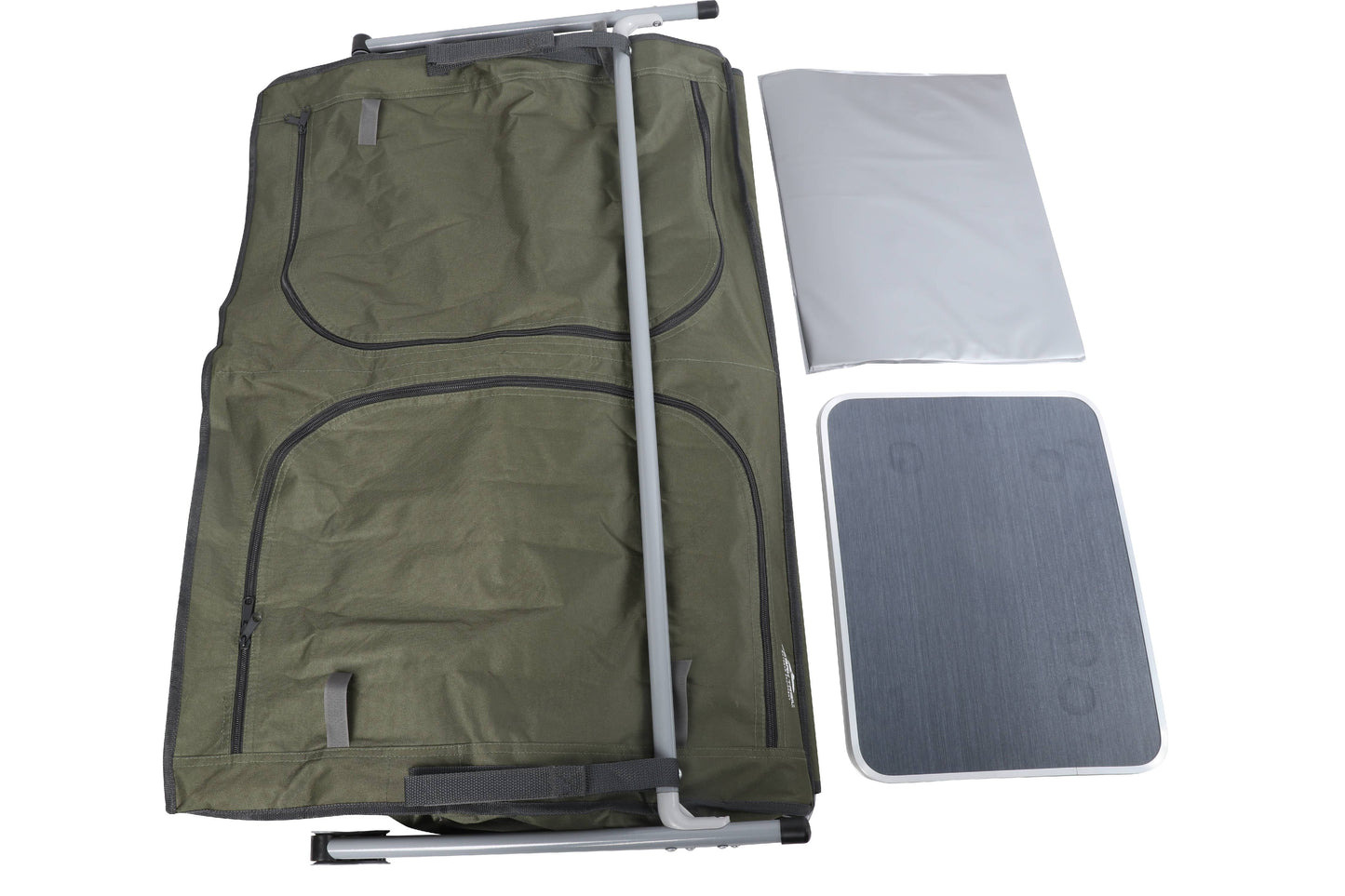 Camping Table, Gray, 34.2"Wx19.6"Dx31.5"H, New