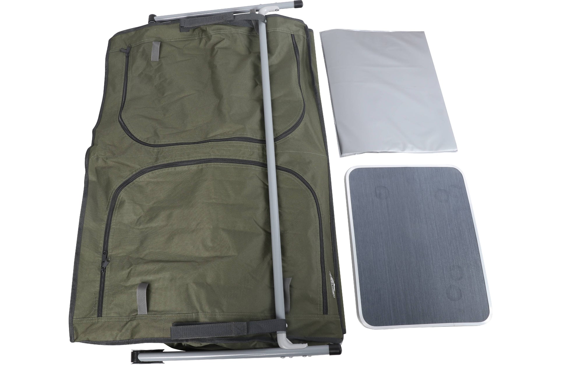 Camping Table, Gray, 34.2"Wx19.6"Dx31.5"H, New