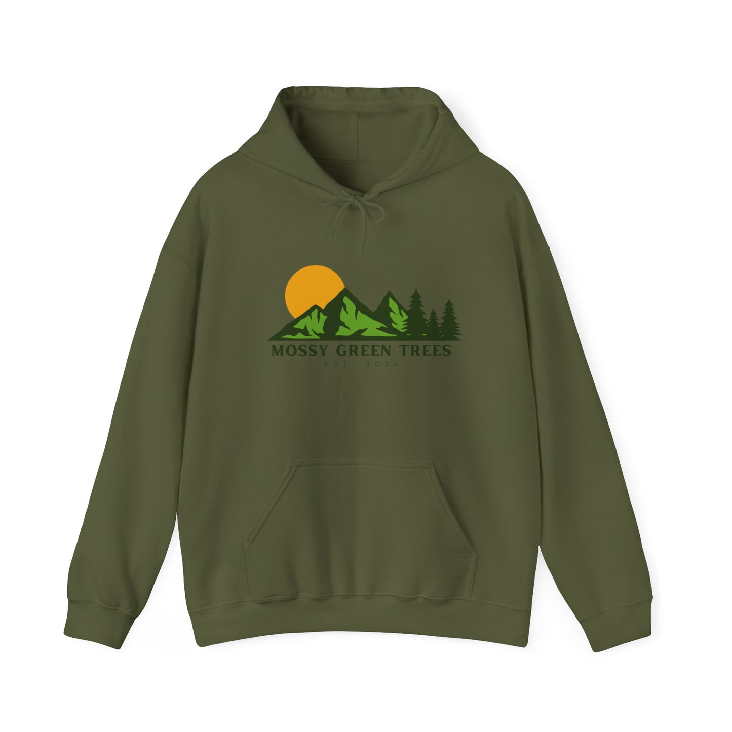 Mossy Green Trees - Unisex Hooded Sweatshirt