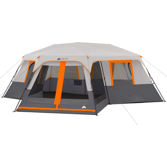 Ozark Trail 20' X 18' 12-Person 3-Room Instant Cabin Tent with Screen Room, 56.5 Lbs.