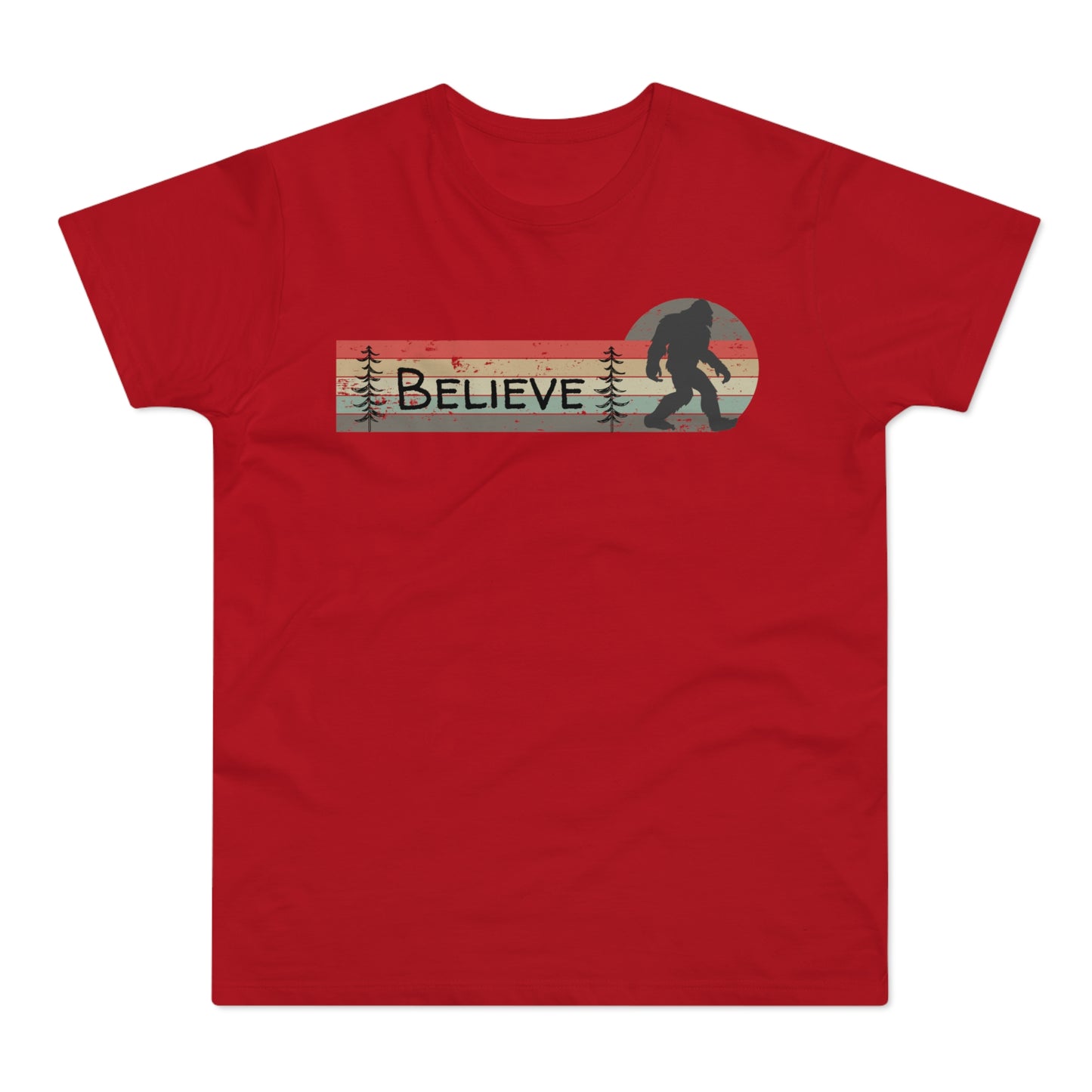 Bigfoot Believe Mountain Pine - Men's T-shirt