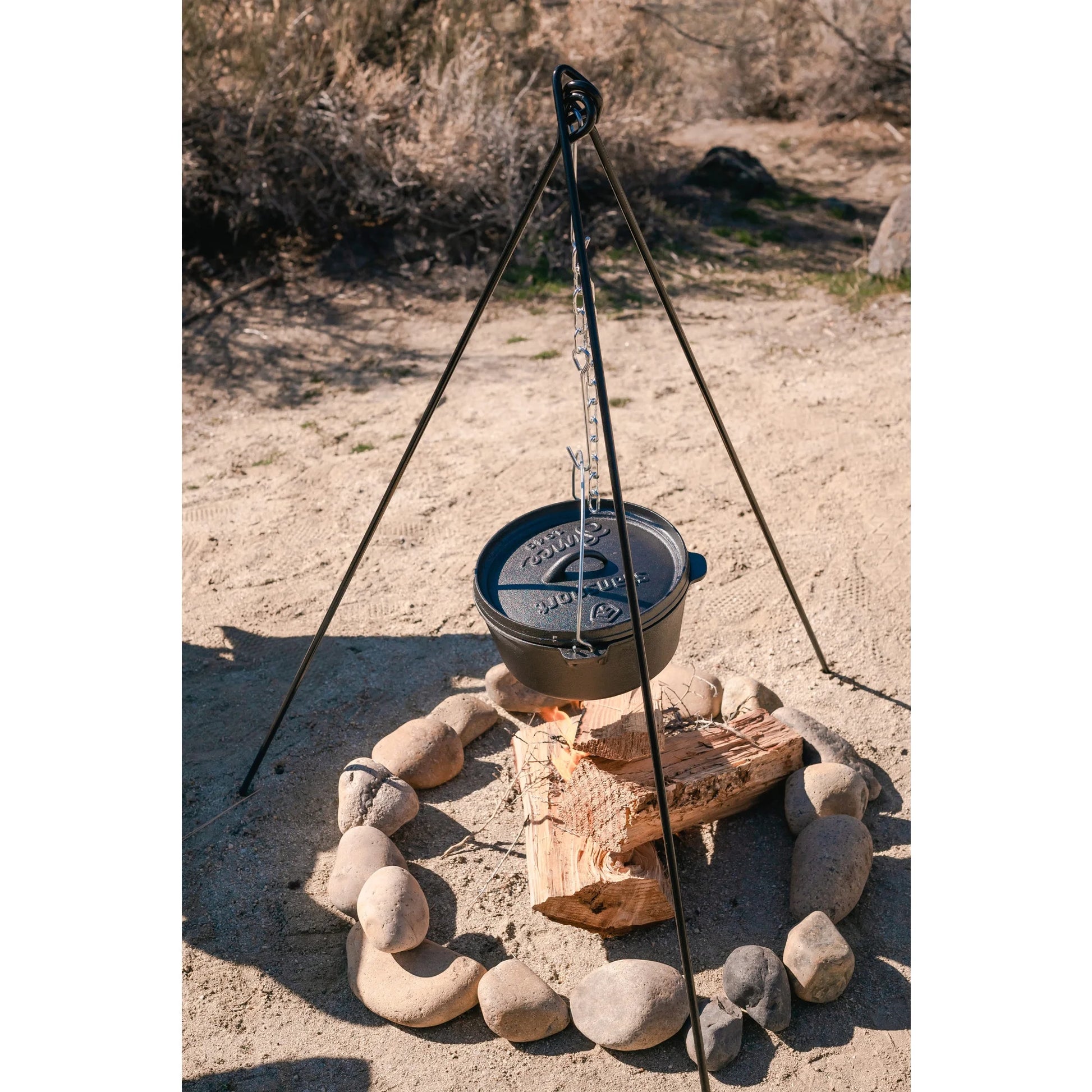 Heavy-Duty Steel Cooking Tripod