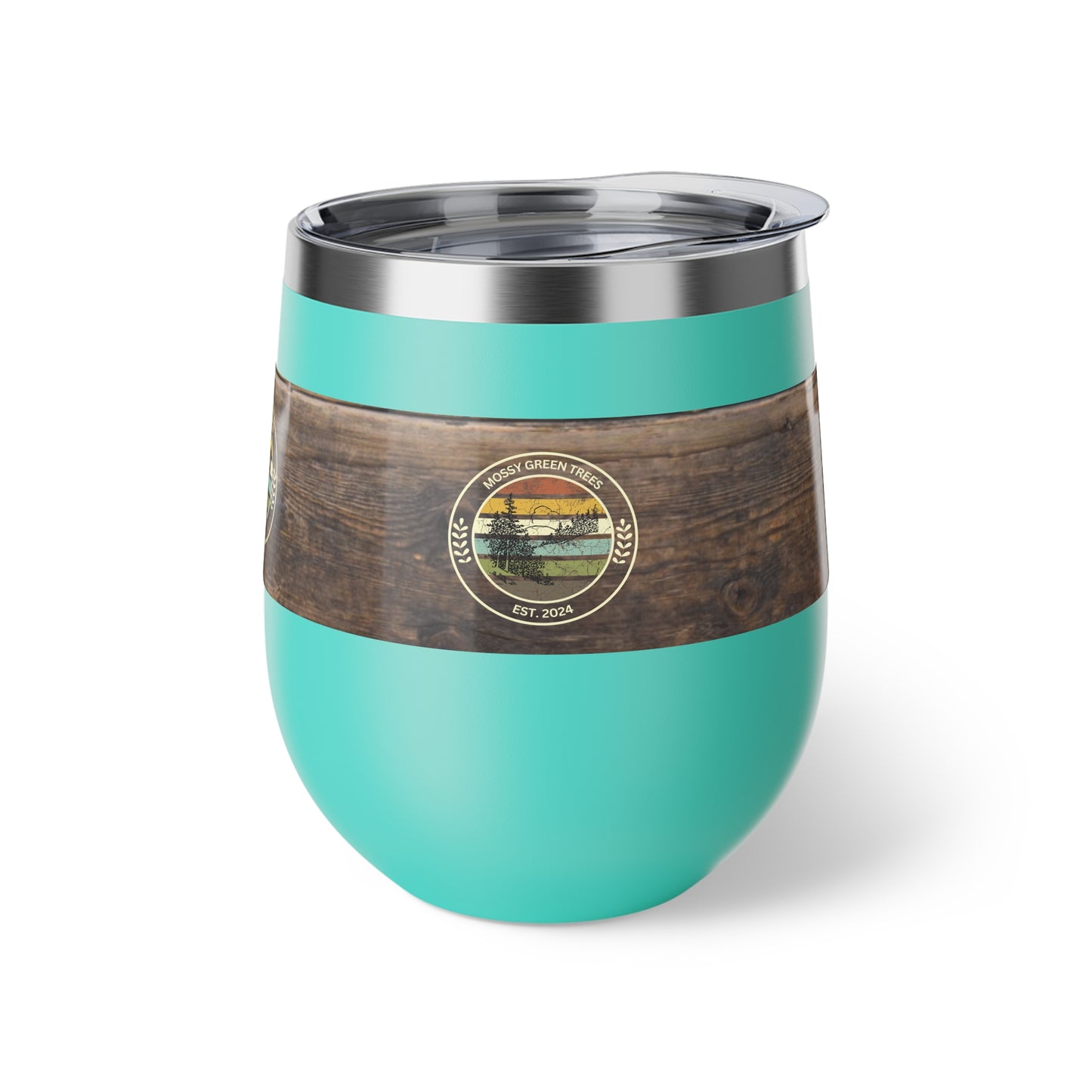 Mossy Green Trees Brand Copper Vacuum Insulated Cup, 12oz