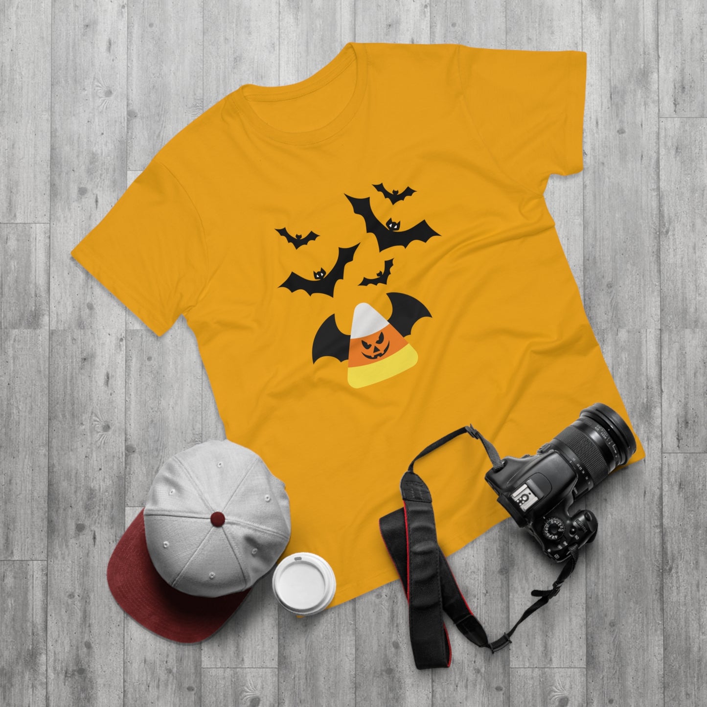 Candy Corn Bat Attack  - Men's T-shirt